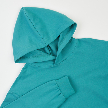 Худі Garnamama Basic Hoodie 2-х нитка 140 Зеленый (1008886.11408815) - Pampik - 4