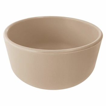 Глубокая силиконовая тарелка MinikOiOi Basics-Bowl Bubble Beige (101080108) - Pampik