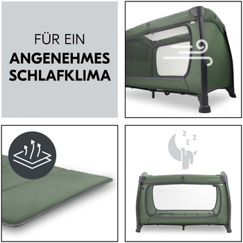 Дитяче ліжечко-манеж Hauck Play N Relax Dark Green (60015-3) - Pampik - 4