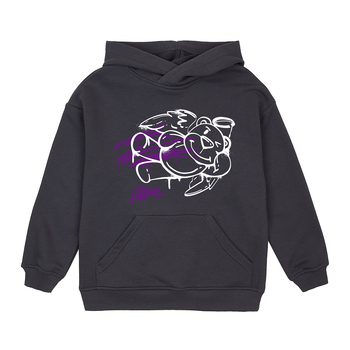 Худі Garnamama Graffiti hoodie 140 Сірий (980081.1336557) - Pampik