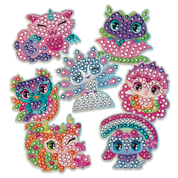 Набор для создания стикеров с алмазной мозаикой Nebulous Stars Космические питомцы (11023) - Pampik - 4