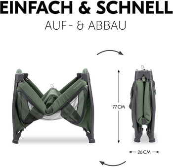 Дитяче ліжечко-манеж Hauck Play N Relax Dark Green (60015-3) - Pampik - 9