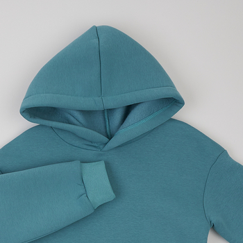 Худі на флісі Garnamama Basic Hoodie soft 128 Зеленый (1039113.12353310) - Pampik - 3