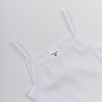 Майка Garnamama Basic vests girl 98-104 Білий (755270.1093341) - Pampik - 3