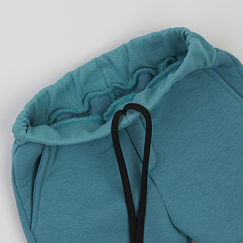 Спортивний костюм на флісі Garnamama Basic Hoodie soft принт 134 Зелений (1039737.13978711) - Pampik - 8