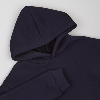 Худі на флісі Garnamama Basic Hoodie soft 134 Синий (1031548.1235335) - Pampik - 4