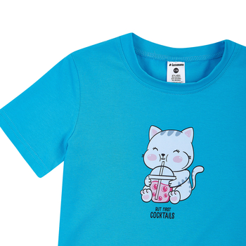 Футболка Garnamama Summer 2024 t-shirt 122-128 Синій (920435.1279964) - Pampik - 3