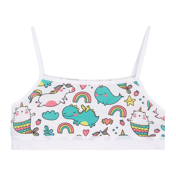 Ліф Garnamama Unicorn Crop Tops 134-140 Білий (921641.1212702) - Pampik