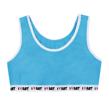 Ліф Garnamama I LOVE ART Crop Tops elastic 122-128 Голубой (859697.997675) - Pampik