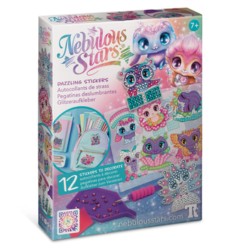 Набор для создания стикеров с алмазной мозаикой Nebulous Stars Космические питомцы (11023) - Pampik