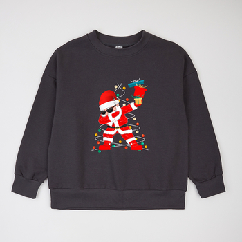 Світшот Garnamama Basic Sweatshirt 2-х нитка 122 Сірий (1032024.1397284) - Pampik