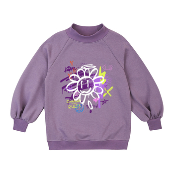 Світшот Garnamama Graffiti sweatshirt girl 152 Сиреневый (977050.1333733) - Pampik
