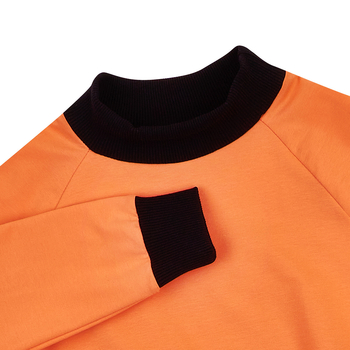 Світшот Garnamama Basic Sweatshirt 2-х нитка 122 Оранжевый Черный (937852.1274132) - Pampik - 6