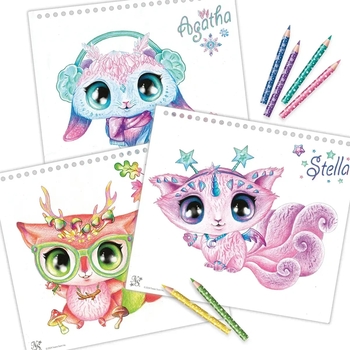 Набор для творчества Nebulous Stars Скетчбук Звездные друзья (11141) - Pampik - 3