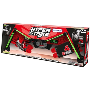 Лук для гри Zing Hyper Strike, 4 стріли, червоний (HS470R) - Pampik - 6