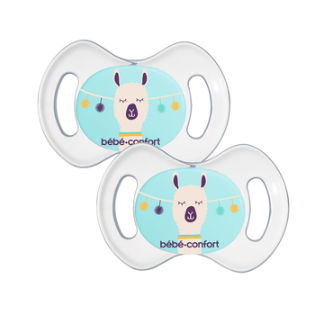 Пустушка силіконова Bebe Confort Newborn Physio Bolivia, анатомічна, 0-2 міс., 2 шт. (3104201750) - Pampik - 3