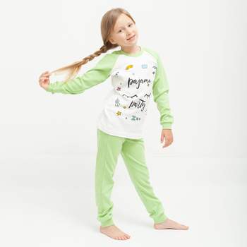 Піжама, що світиться Garnamama Neon PG 158 Белый Зеленый (961915.5084172) - Pampik - 7
