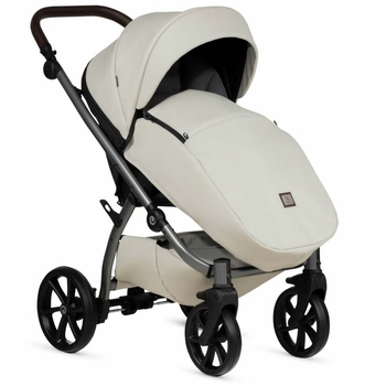 Универсальная коляска 2 в 1 Tutis UNO 5+ Leather collection Black Sesame - Pampik - 4