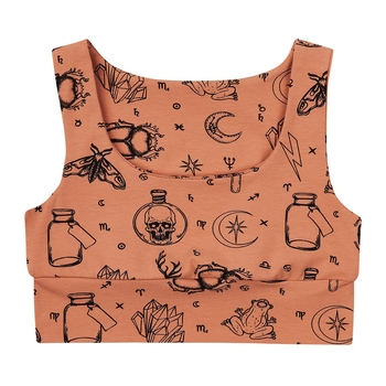 Кроп-топ Garnamama Summer 2024 crop top 146-152 Чорний бежевий (825674.1183293) - Pampik - 4