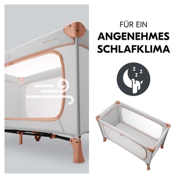 Дитяче ліжечко-манеж Hauck Dream N Play Plus Pooh Friends Beige (60888-3) - Pampik - 8