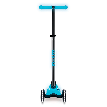 Самокат Micro Maxi Deluxe Glow LED Plus Синій кришталь (MMD377) - Pampik - 4