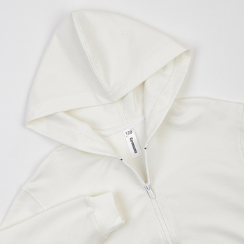 Спортивна кофта Garnamama худи велике на блискавці 122-128 Молоко (1049352.1416196) - Pampik - 4