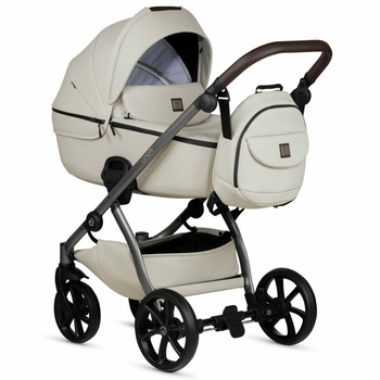 Универсальная коляска 2 в 1 Tutis UNO 5+ Leather collection Black Sesame - Pampik - 2