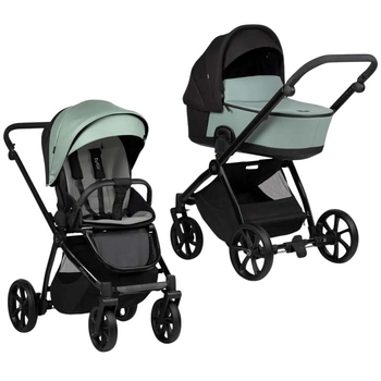 Універсальна коляска 2 в 1 Tutis MIO 3+ Leather Sage - Pampik