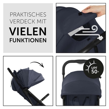 Прогулянкова коляска Hauck Travel N Care Dark Navy Blue (16016-9) - Pampik - 8