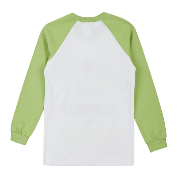 Лонгслів Garnamama Neon LS 140 Белый Зеленый (978360.1333663) - Pampik - 3