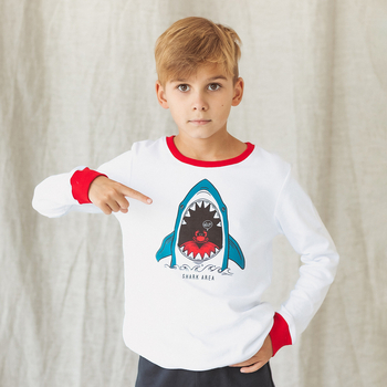 Піжама, що світиться Garnamama Neon PG 116 Белый Черный (969009.5084176) - Pampik - 8