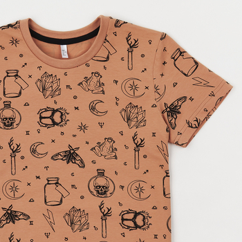 Футболка Garnamama T-shirt man's Tattoo 122-128 Чорний бежевий (868846.1183342) - Pampik - 3