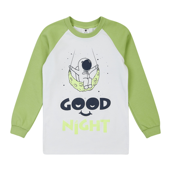 Лонгслів Garnamama Neon LS 140 Белый Зеленый (978360.1333663) - Pampik