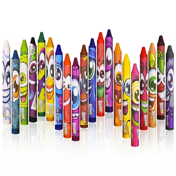 Набір ароматних воскових олівців Scentos Фруктова феєрія, 20 кольорів (40277) - Pampik - 4