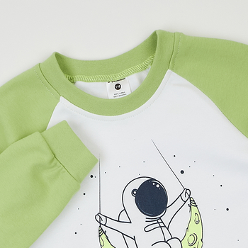 Лонгслів Garnamama Neon LS 140 Белый Зеленый (978360.1333663) - Pampik - 4