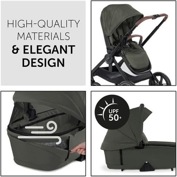 Универсальная коляска 2 в 1 Hauck Walk N Care Air Dark Olive (16549-2) - Pampik - 11