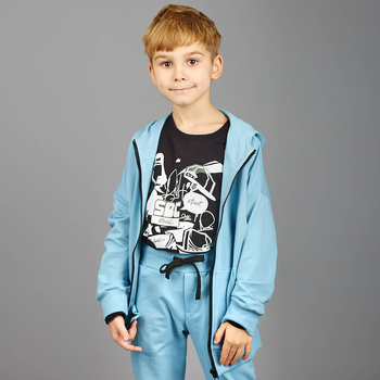 Спортивная кофта Garnamama Basic Jacket, р.98, голубой (821685.1179256) - Pampik - 7