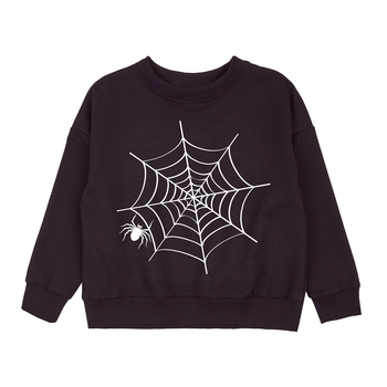 Світшот Garnamama Sweatshirt 2-х нитка Spiders 146 Чорний (977322.1334434) - Pampik