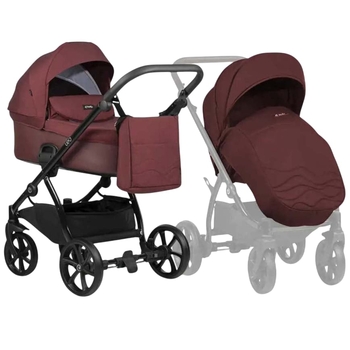 Универсальная коляска 2 в 1 Tutis LEO+ Burgundy - Pampik