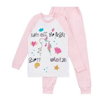 Піжама, що світиться Garnamama Neon PG 164 Белый Розовый (798768.5084153) - Pampik