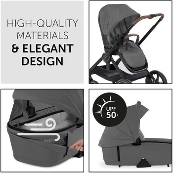 Універсальна коляска 2 в 1 Hauck Walk N Care Air Dark Grey (16548-5) - Pampik - 11