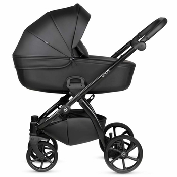 Универсальная коляска 2 в 1 Tutis UNO 5+ Leather collection Jet Black - Pampik - 3