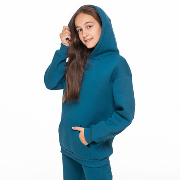 Спортивний костюм на флісі Garnamama Sweatsuit Hoodie+Pants soft нове лекало 140 Синий (951480.1309322) - Pampik - 2