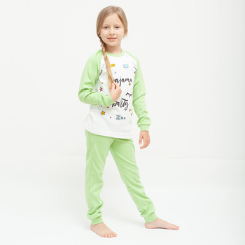 Піжама, що світиться Garnamama Neon PG 110 Білий Зелений (961907.5084172) - Pampik - 8