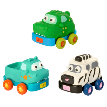 Игровой набор инерционных машинок Battat Lite Автопарк сафари (BT1835Z) - Pampik