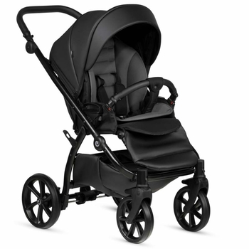 Универсальная коляска 2 в 1 Tutis UNO 5+ Leather collection Jet Black - Pampik - 5