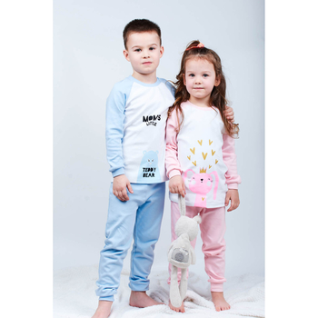 Піжама, що світиться Garnamama Neon PG Summer 86 Білий Блакитний (698012.987737) - Pampik - 6