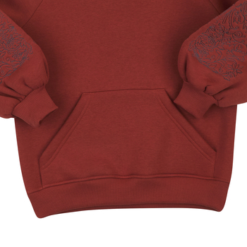 Худі на флісі Garnamama Hoodie girl вишивка 134 Оранжевый (957315.1310205) - Pampik - 10