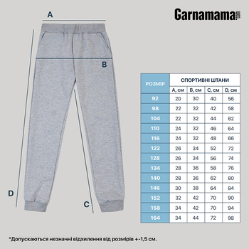 Спортивні штани на флісі Garnamama Pants girl Butterflies 164 Зелений (957820.1312412) - Pampik - 8