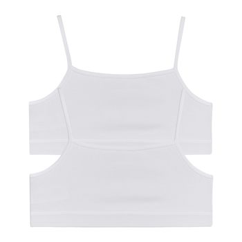 Ліф Garnamama Basic crop tops 2-pack 110-116 Білий (815051.1171541) - Pampik - 4